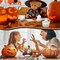12 Set Halloween Ceramics to Paint DIY Painting Kits with Unpainted Pumpkin